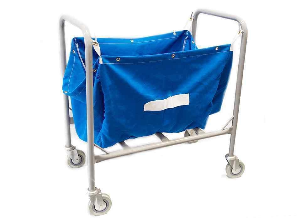 Trolley Laundry Hamper w/Castors 4"