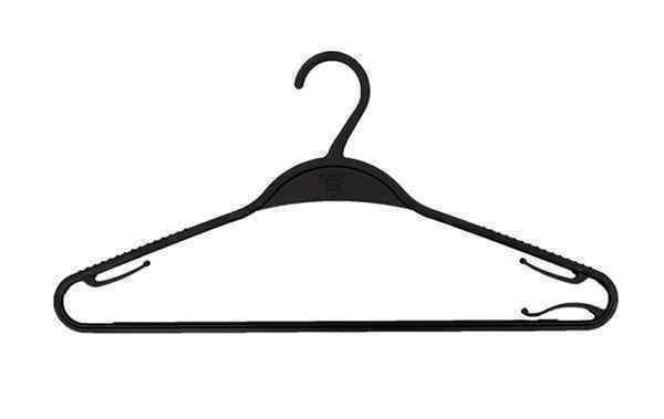Hanger - Black Plastic 42cm (500)  MP242B