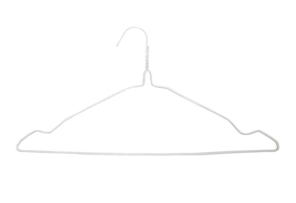 Hanger - White Notched SUIT 16" 13g (500)
