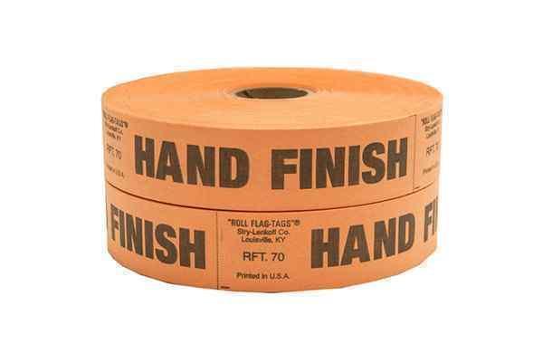 Signal Tape HAND FINISH on ORANGE 