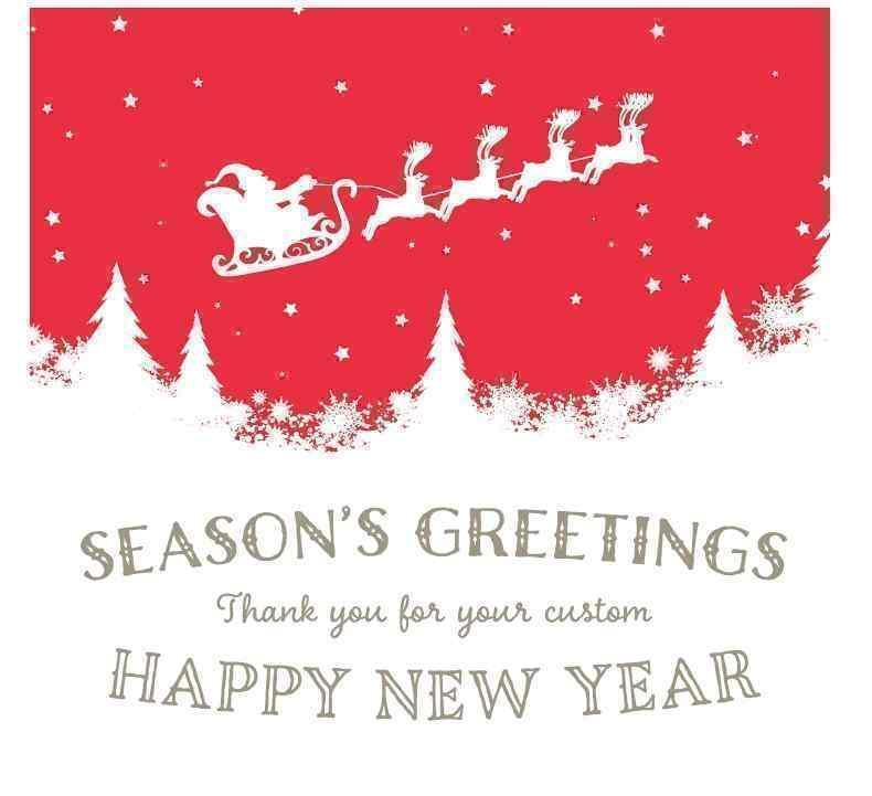 PolyRoll - Xmas 40'' "Seasons Greeting" Red/Silver